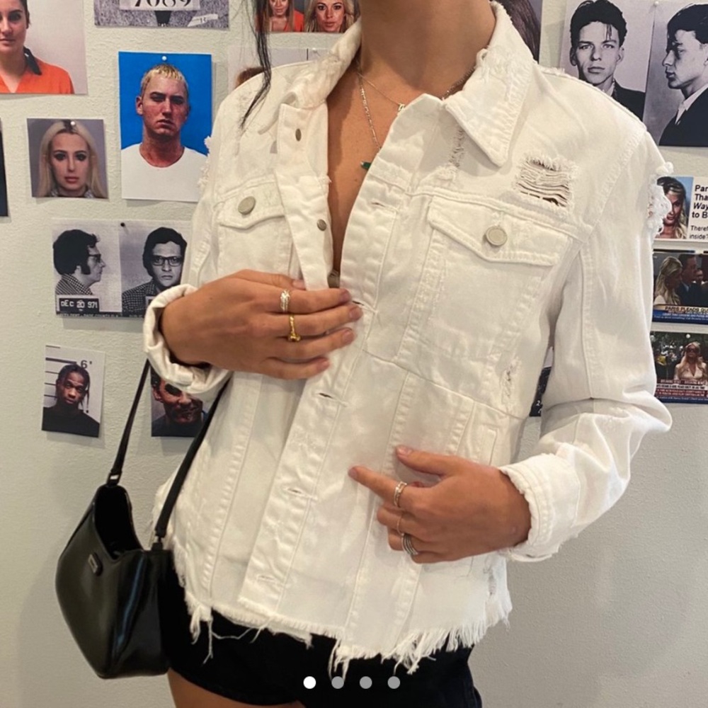 BLANK NYC WHITE JEAN JACKET
